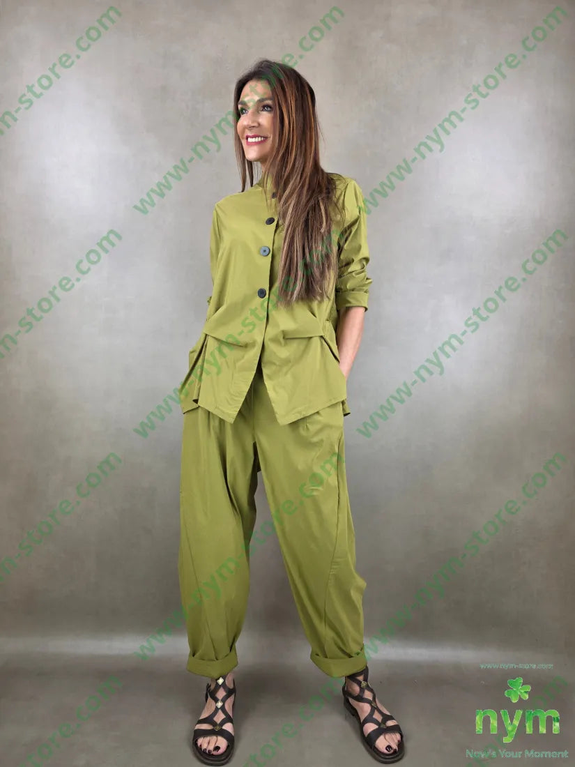 pantalone tessuto bengalina dettaglio imbuto 79vi19ny2ea - PANTALONE