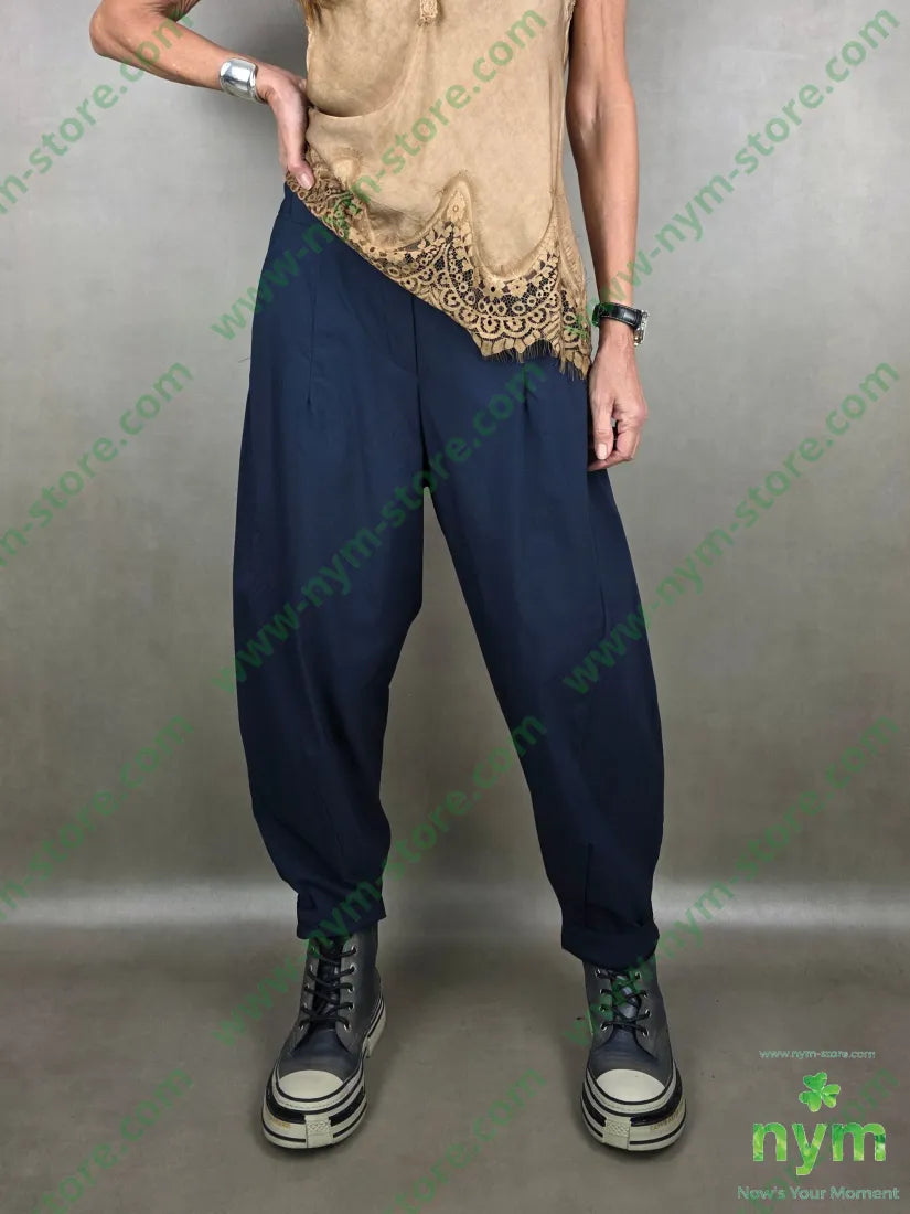 pantalone tessuto bengalina dettaglio imbuto 79vi19ny2ea U / BLU / PE26 PANTALONE