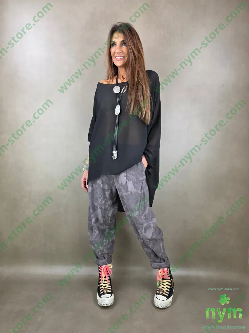 pantalone tessuto cloud dettaglio imbuto 70vi15li15ny PANTALONE