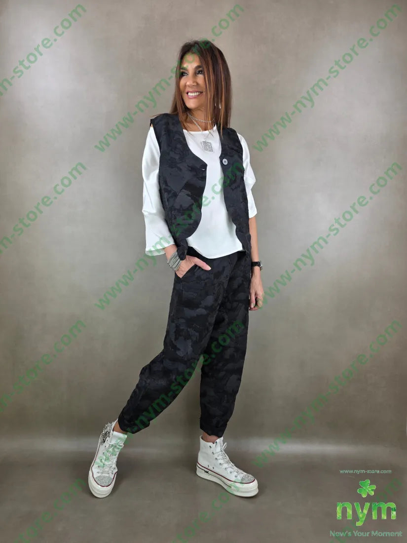 pantalone tessuto cloud dettaglio imbuto 70vi15li15ny PANTALONE