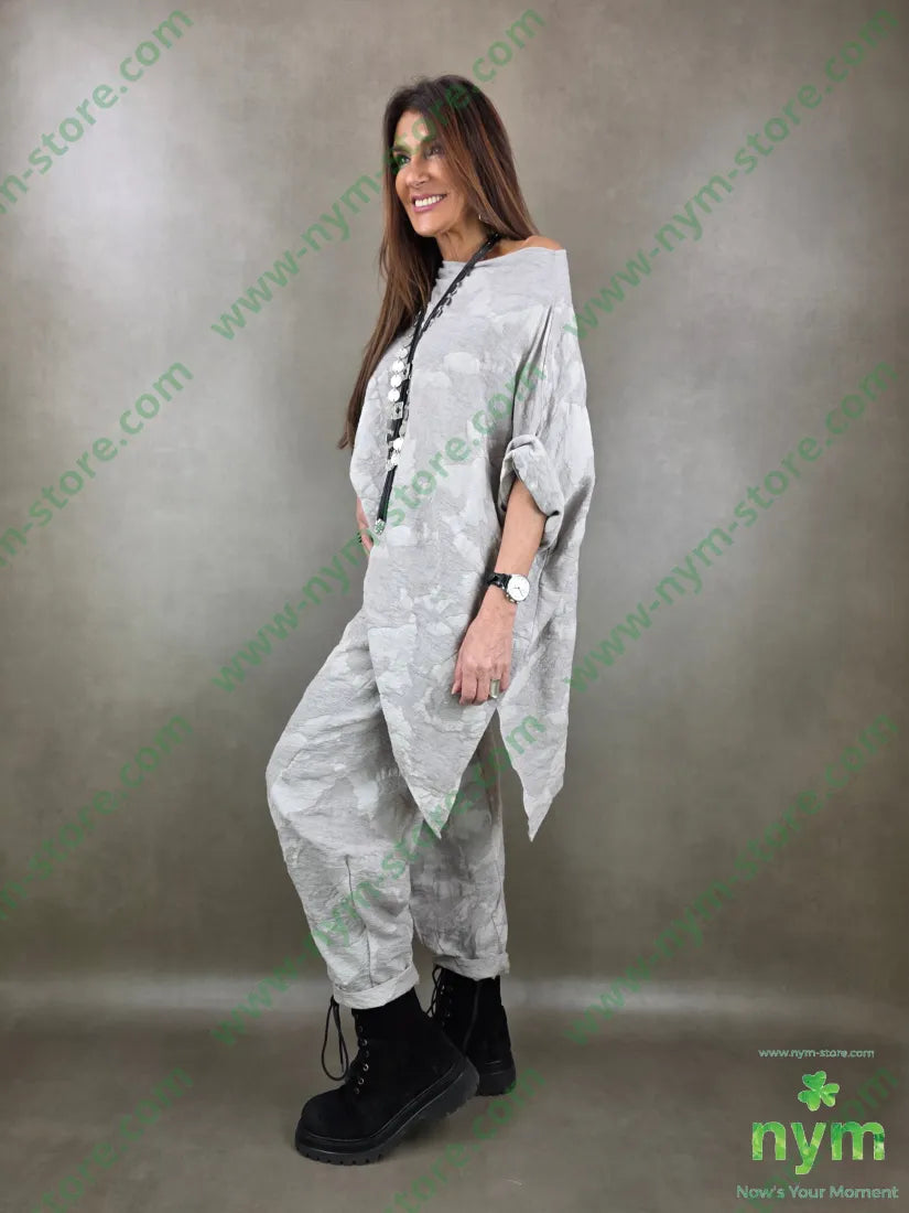 pantalone tessuto cloud dettaglio imbuto 70vi15li15ny PANTALONE