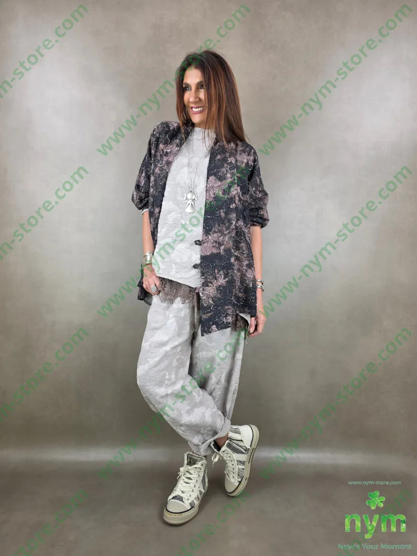 pantalone tessuto cloud dettaglio imbuto 70vi15li15ny - PANTALONE