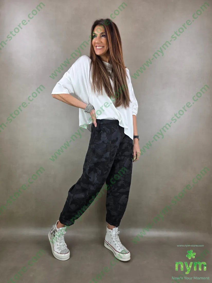 pantalone tessuto cloud dettaglio imbuto 70vi15li15ny PANTALONE