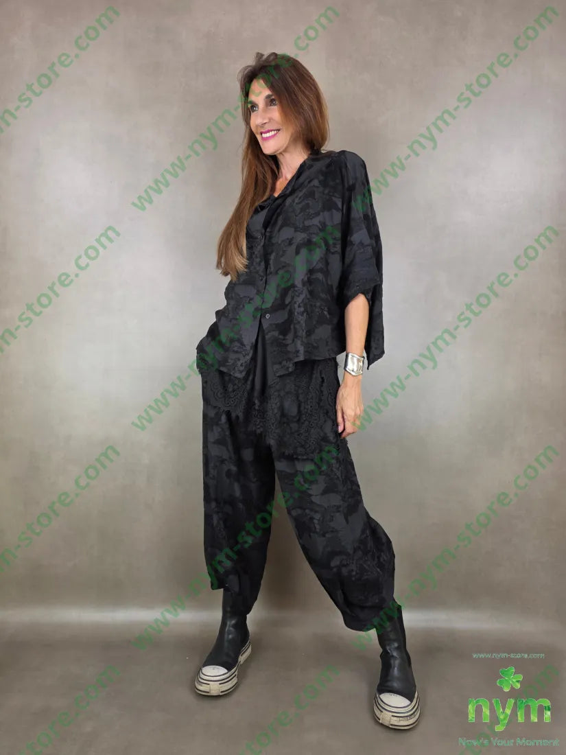 pantalone tessuto cloud pinces fondo 70vi15li15ny - PANTALONE