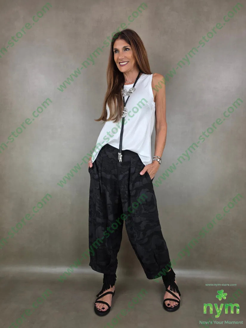 pantalone tessuto cloud pinces fondo 70vi15li15ny - PANTALONE