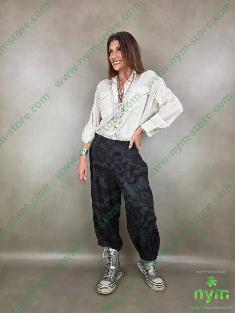 pantalone tessuto cloud pinces fondo 70vi15li15ny - PANTALONE