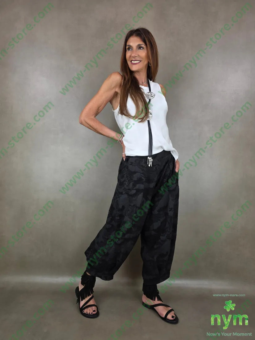 pantalone tessuto cloud pinces fondo 70vi15li15ny - PANTALONE