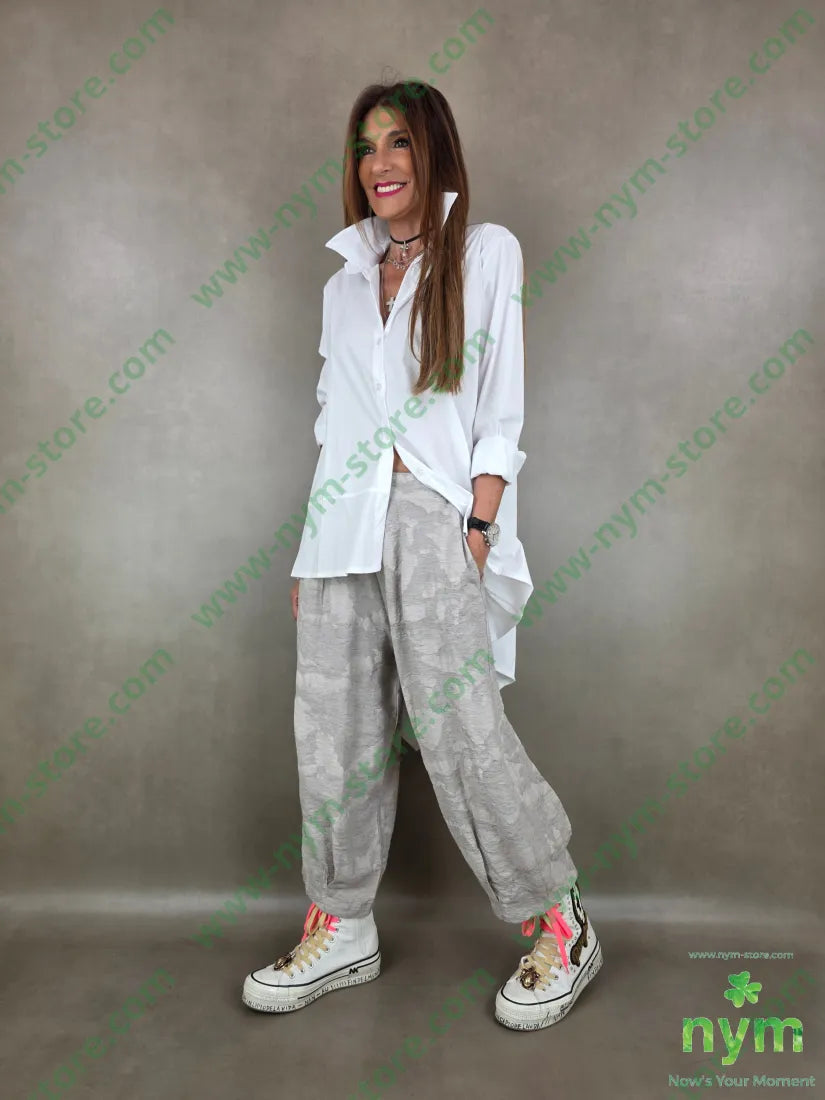 pantalone tessuto cloud pinces fondo 70vi15li15ny - PANTALONE