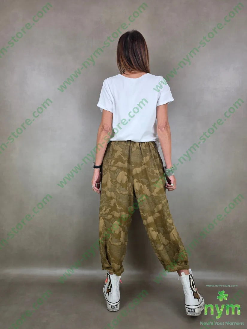 pantalone tessuto cloud pinces fondo 70vi15li15ny - PANTALONE