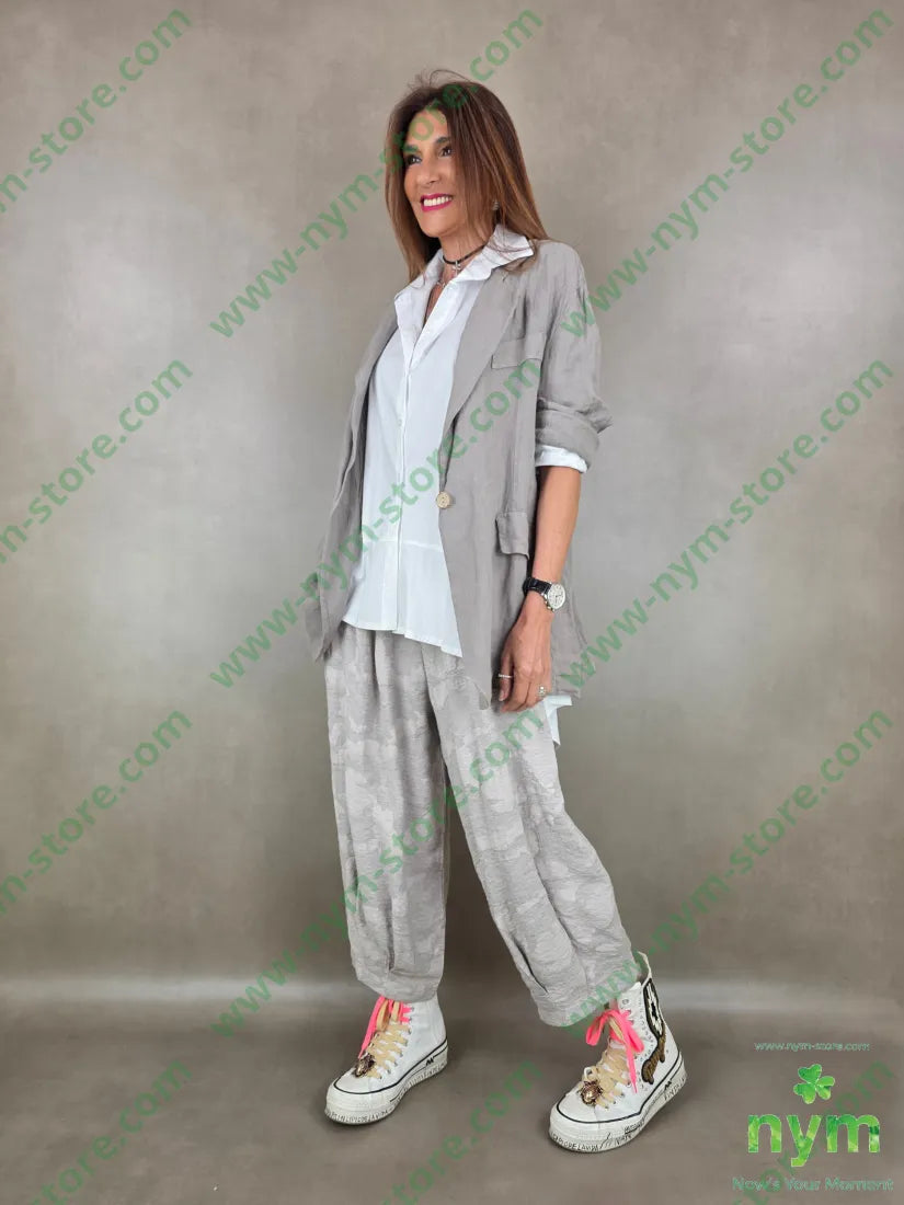 pantalone tessuto cloud pinces fondo 70vi15li15ny - PANTALONE