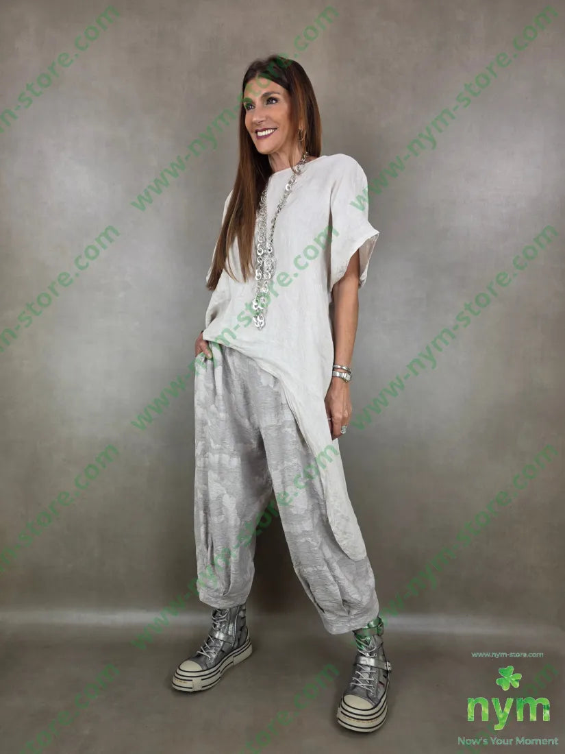 pantalone tessuto cloud pinces fondo 70vi15li15ny - PANTALONE