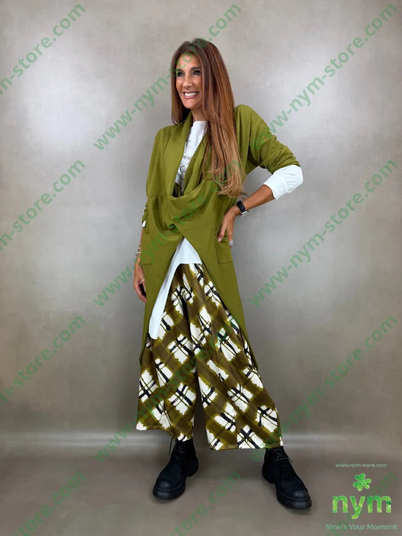 pantalone tessuto lucido stampato 37vi35co28pl - PANTALONE
