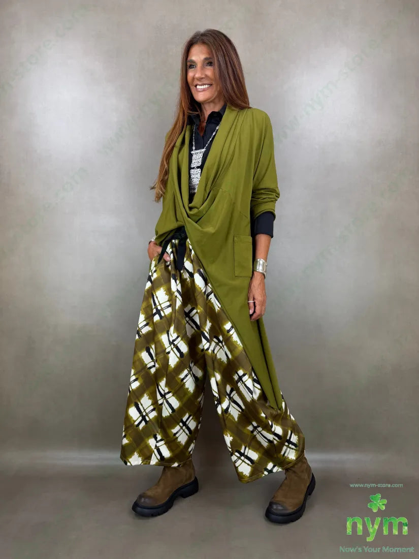 pantalone tessuto lucido stampato 37vi35co28pl - PANTALONE