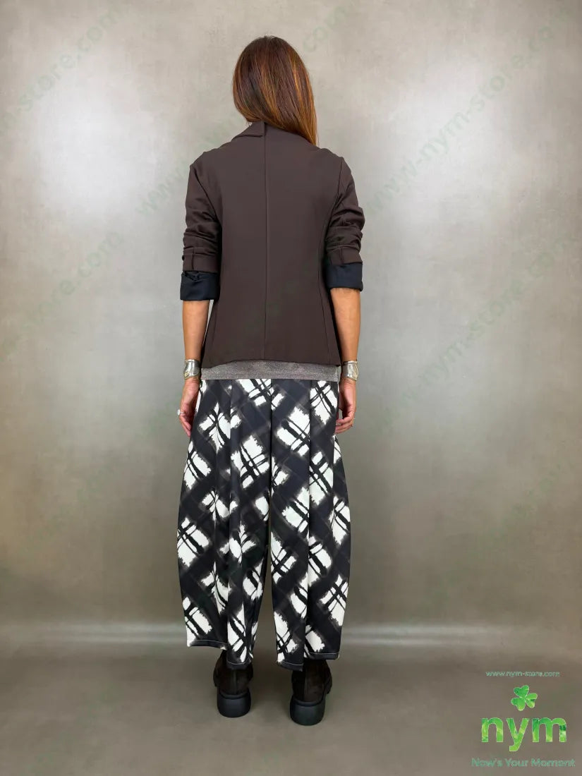 pantalone tessuto lucido stampato 37vi35co28pl - PANTALONE