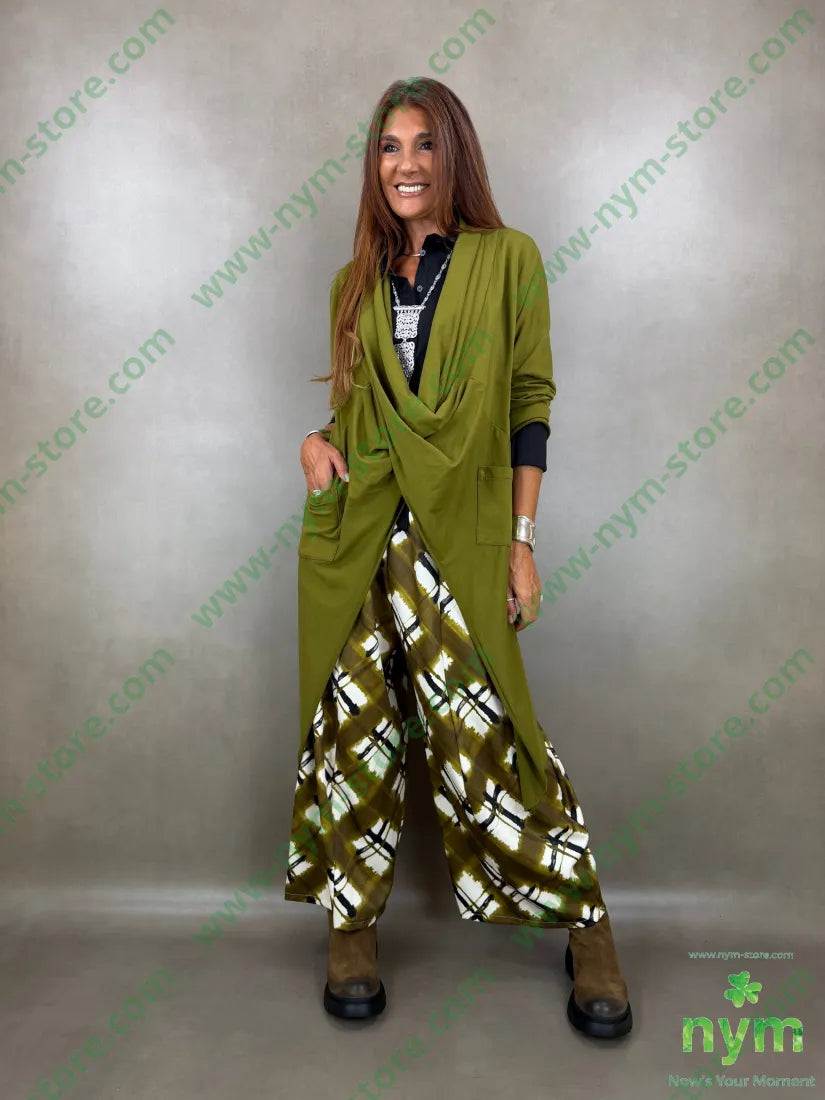 pantalone tessuto lucido stampato 37vi35co28pl - PANTALONE