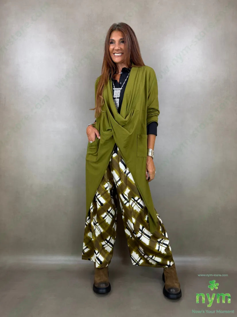 pantalone tessuto lucido stampato 37vi35co28pl - PANTALONE