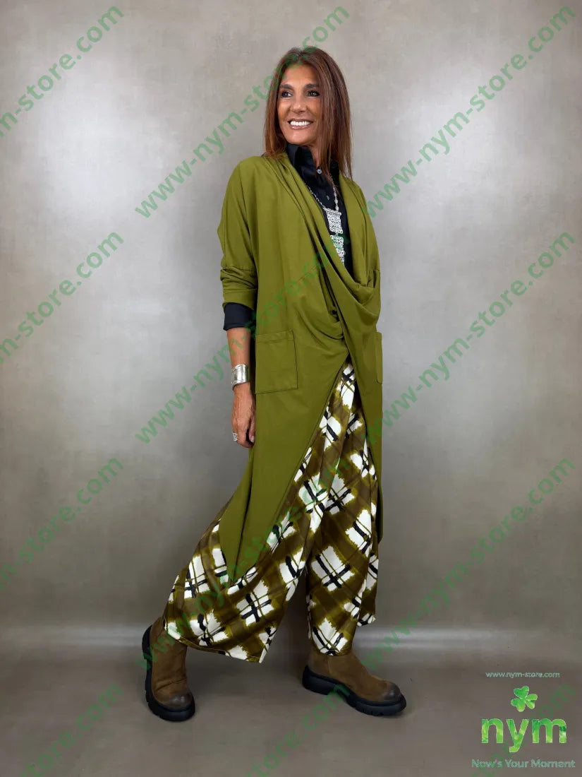 pantalone tessuto lucido stampato 37vi35co28pl - PANTALONE