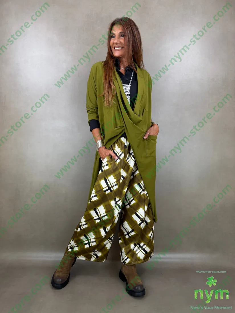 pantalone tessuto lucido stampato 37vi35co28pl - PANTALONE