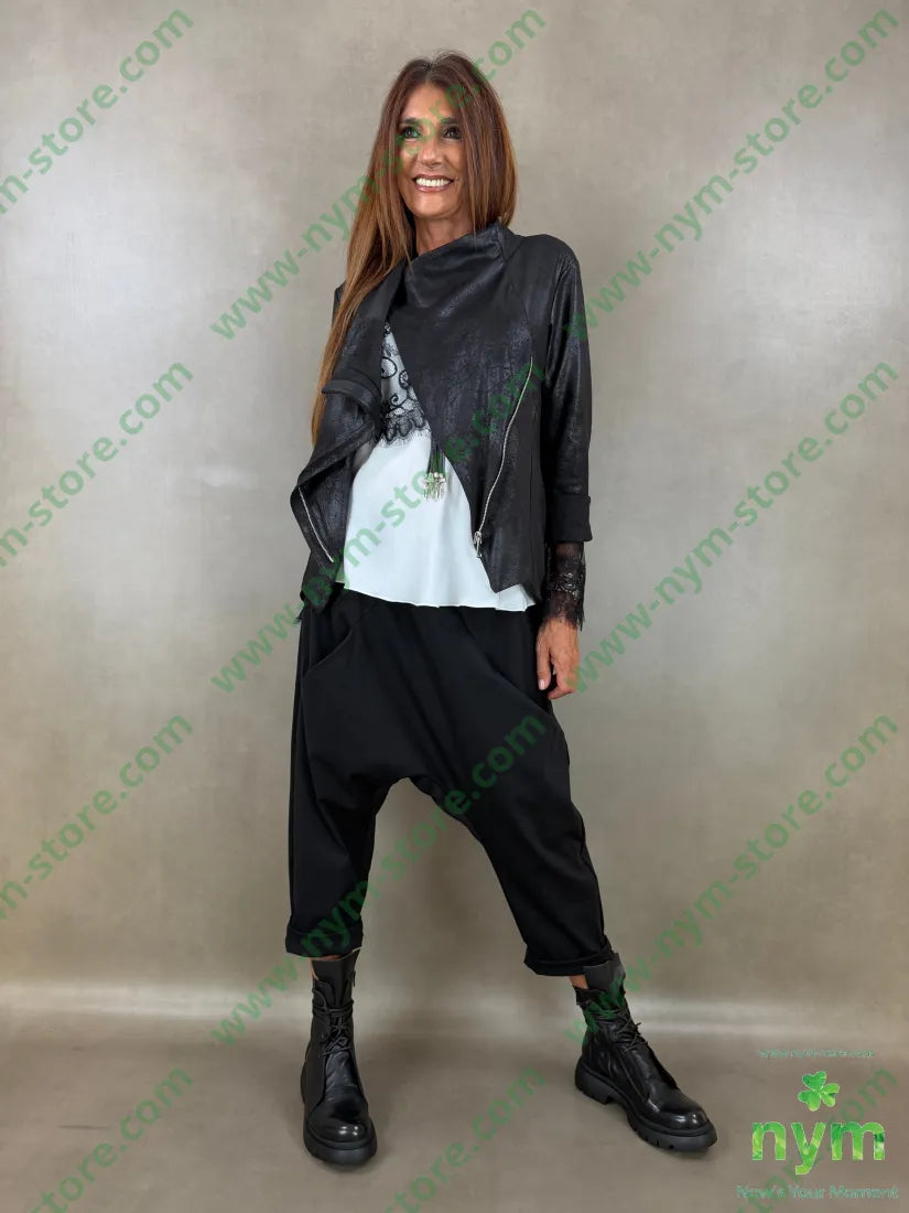 pantalone tessuto pm harem 52co40pl8ea - U / NERO / AI26 - PANTALONE