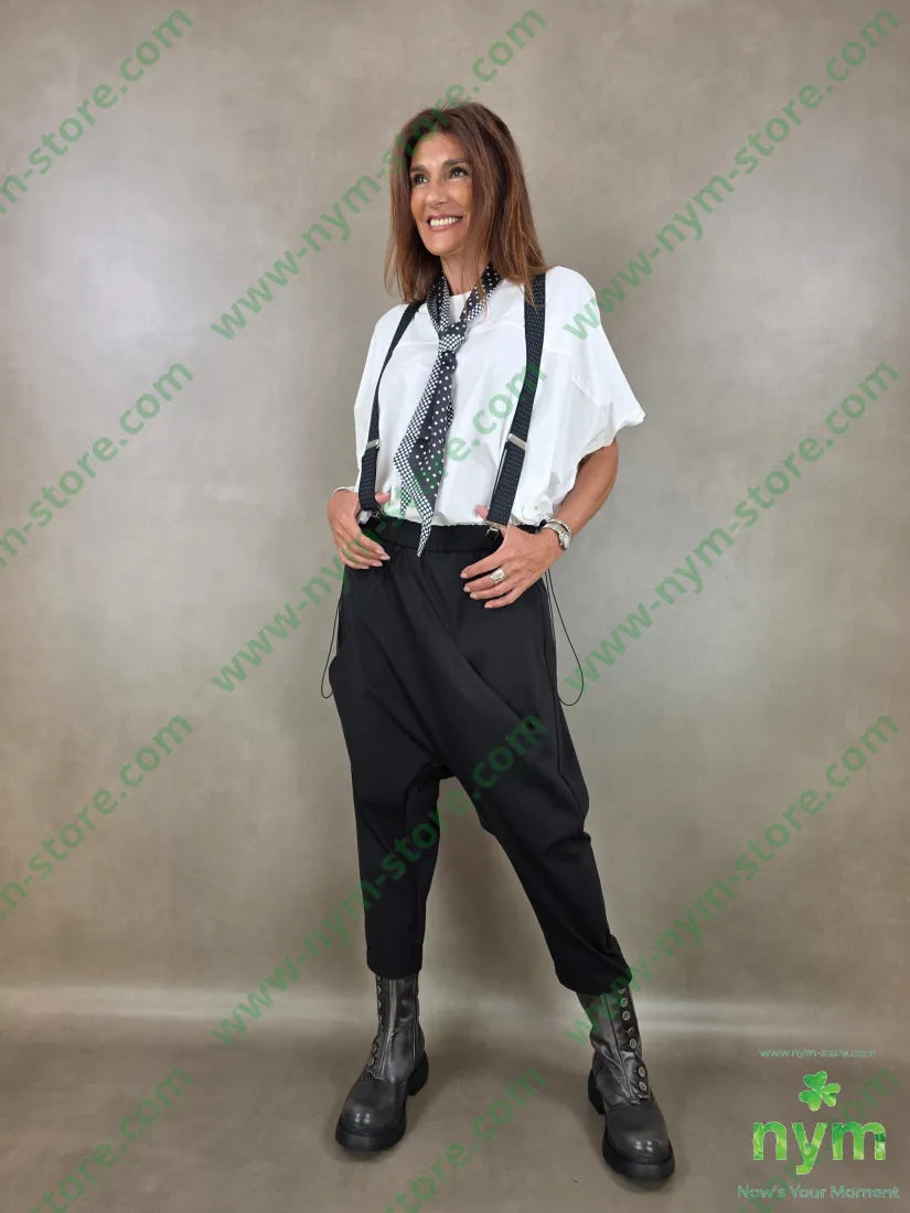 pantalone tessuto pm harem 52co40pl8ea - U / NERO / AI26 - PANTALONE