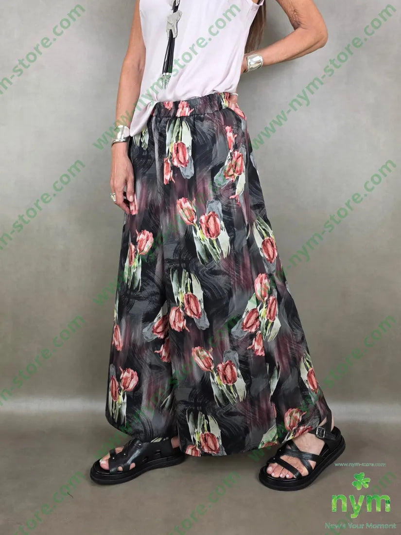 pantalone tulipani cotone 97c03ea - U / BORDO / PE26 - PANTALONE