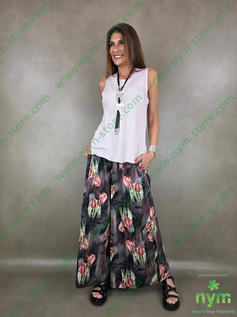pantalone tulipani cotone 97c03ea - U / BORDO / PE26 - PANTALONE