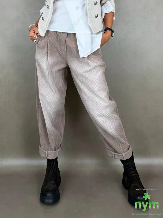 Pantalone velluto a coste sfumato 97co3ea - U / BEIGE / AI26 - PANTALONE