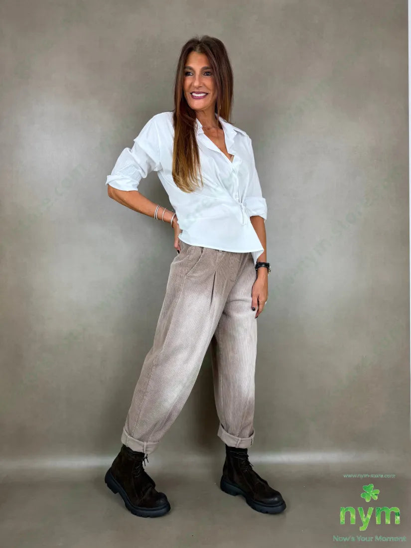 Pantalone velluto a coste sfumato 97co3ea - U / BEIGE / AI26 - PANTALONE