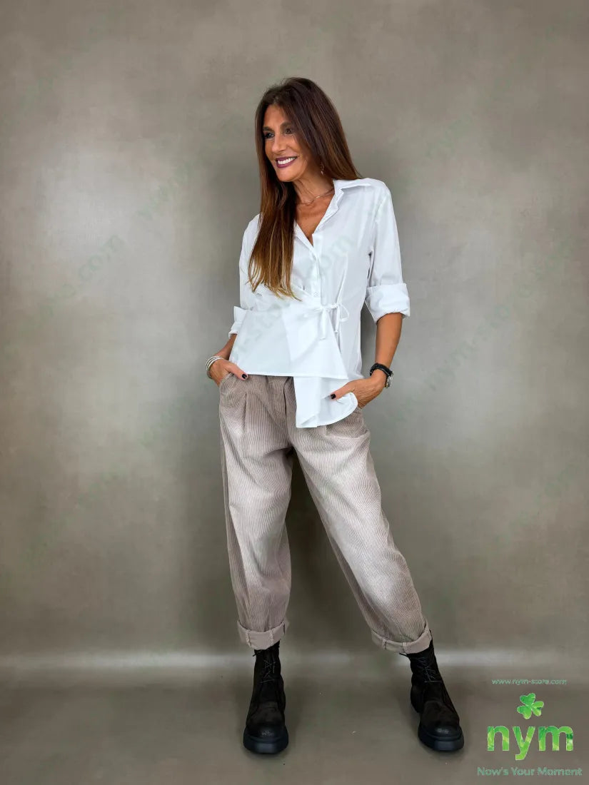 Pantalone velluto a coste sfumato 97co3ea - U / BEIGE / AI26 - PANTALONE