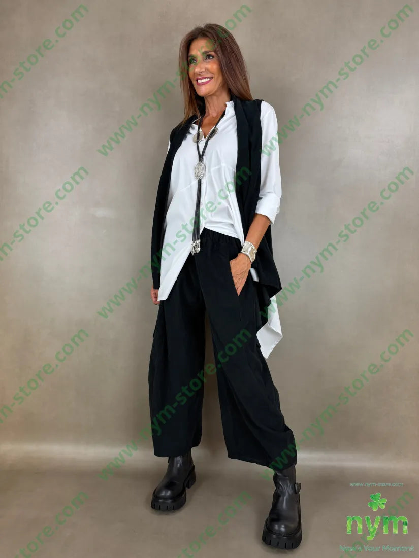 pantalone velluto costina tinta unita 100co - PANTALONE