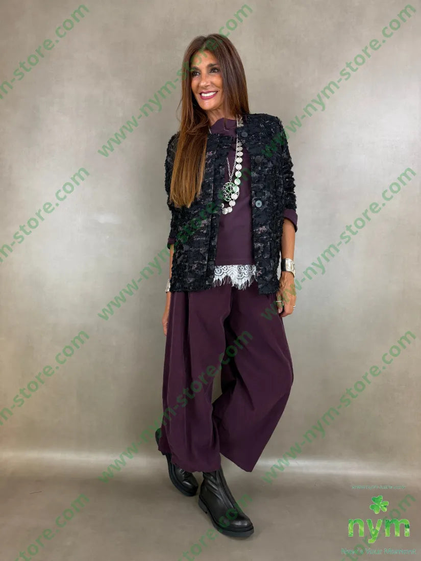 pantalone velluto costina tinta unita 100co - PANTALONE