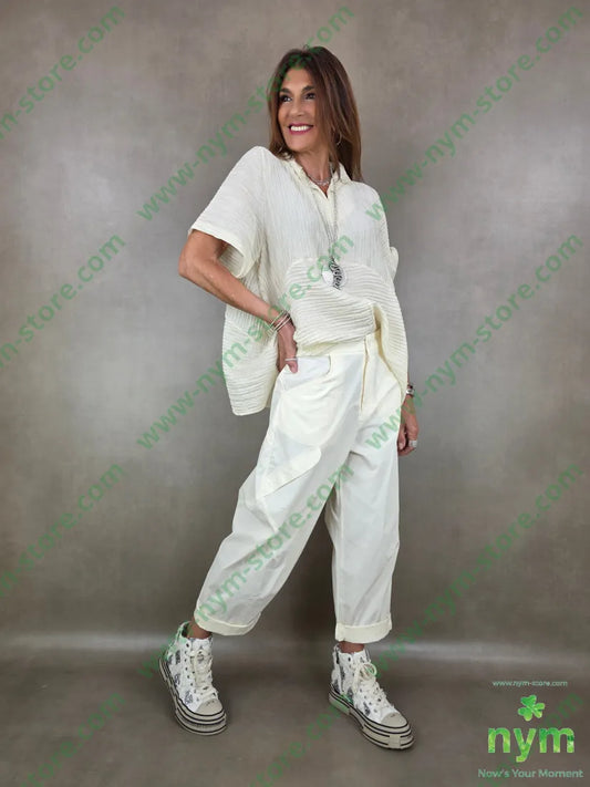 pantaloni passanti a V 70co27pa3ea - PANTALONE