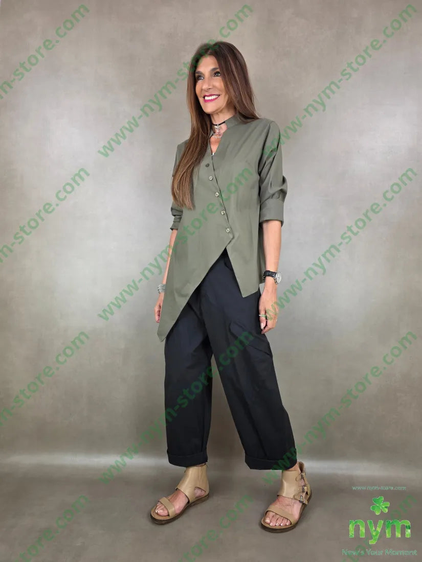 pantaloni passanti a V 70co27pa3ea - PANTALONE