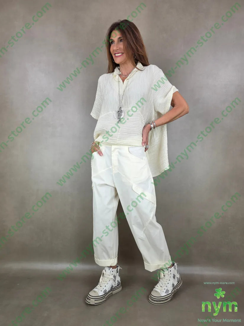pantaloni passanti a V 70co27pa3ea - PANTALONE
