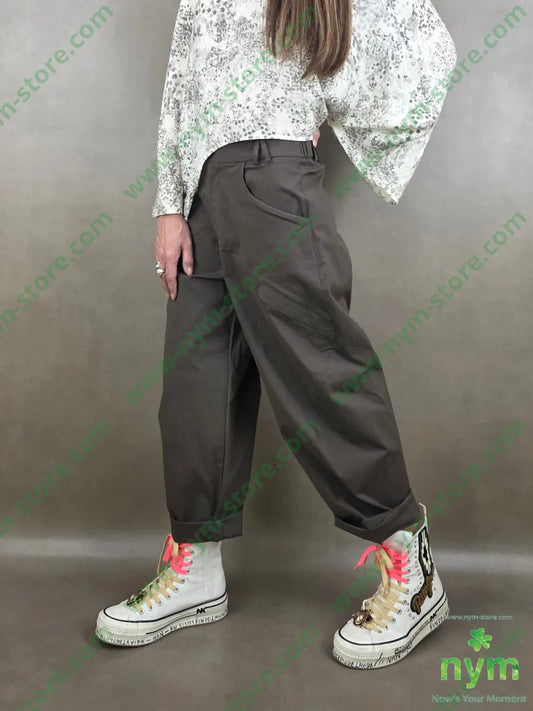 pantaloni passanti a V 70co27pa3ea - U / MARRONE / PE26 - PANTALONE