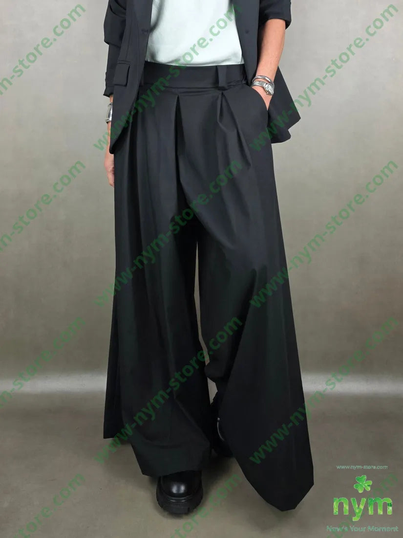 pantapalazzo frescolana soffietto 64p30vi3ea U / NERO / PE25 PANTALONE