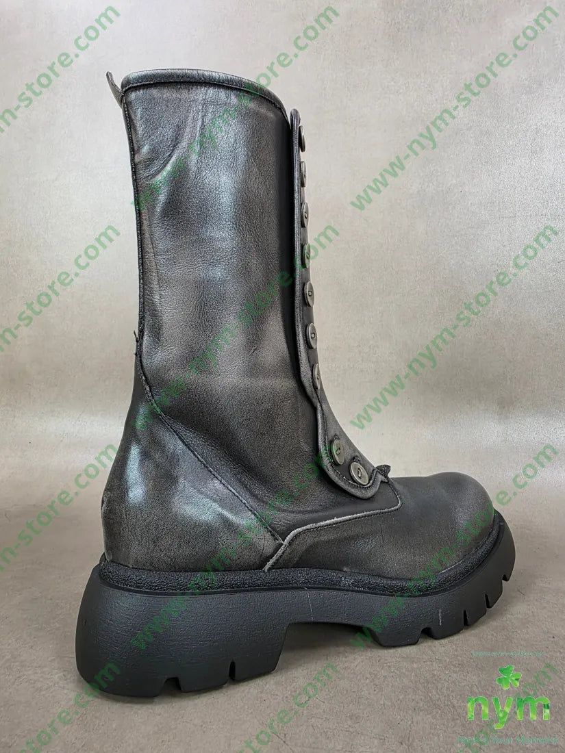 polacchino alto bottoni vera pelle - SCARPE