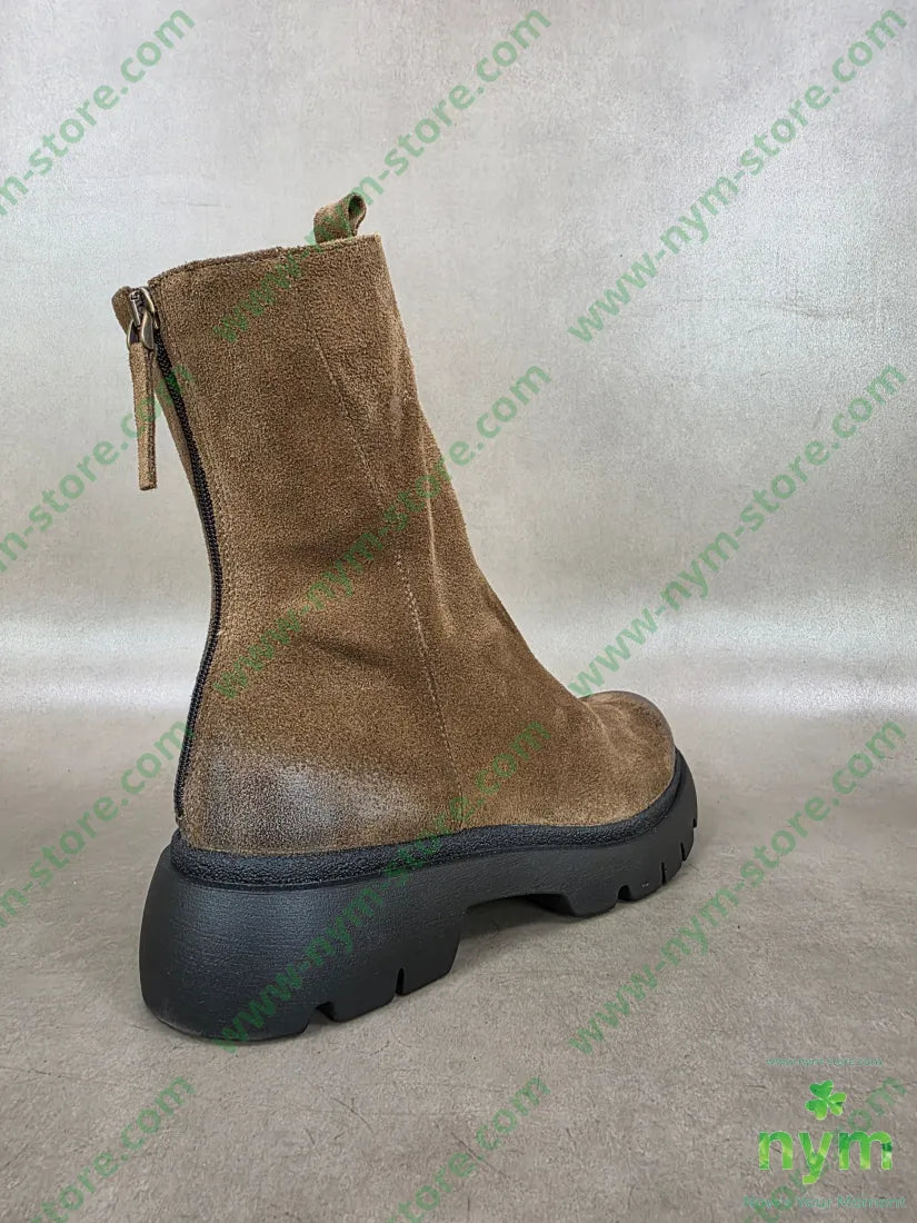 polacchino camoscio cerniera dietro vera pelle - SCARPE