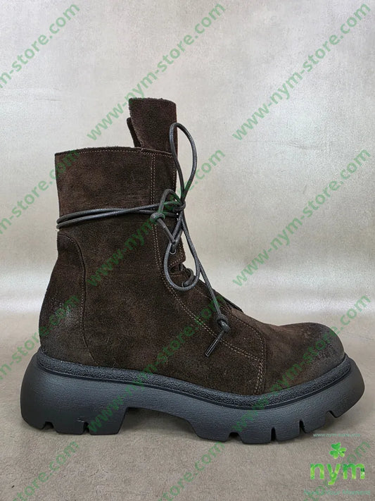 polacchino camoscio linguetta lunga vera pelle - 36 / MARRONE / AI26 - SCARPE
