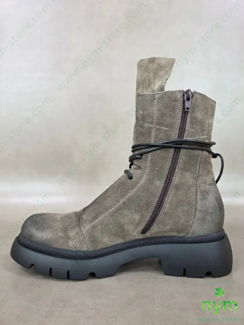 polacchino camoscio linguetta lunga vera pelle - SCARPE