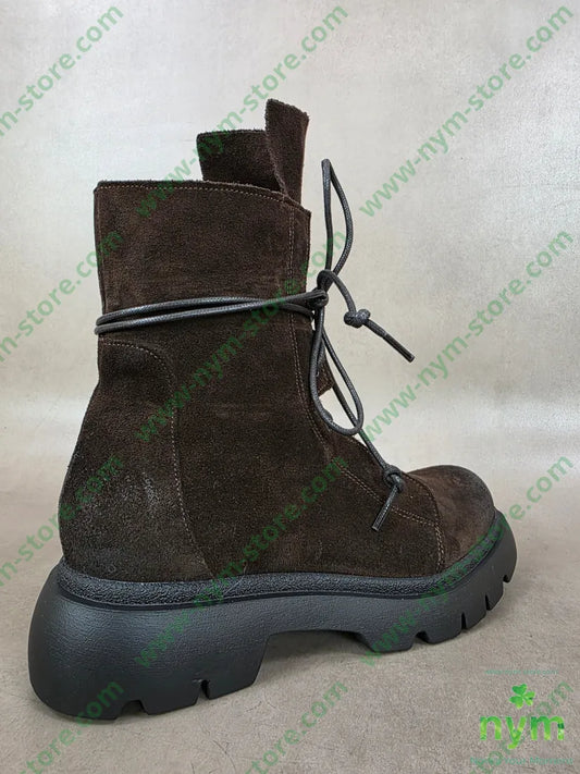 polacchino camoscio linguetta lunga vera pelle - SCARPE