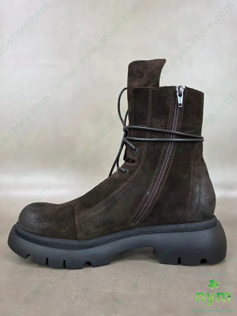 polacchino camoscio linguetta lunga vera pelle - SCARPE