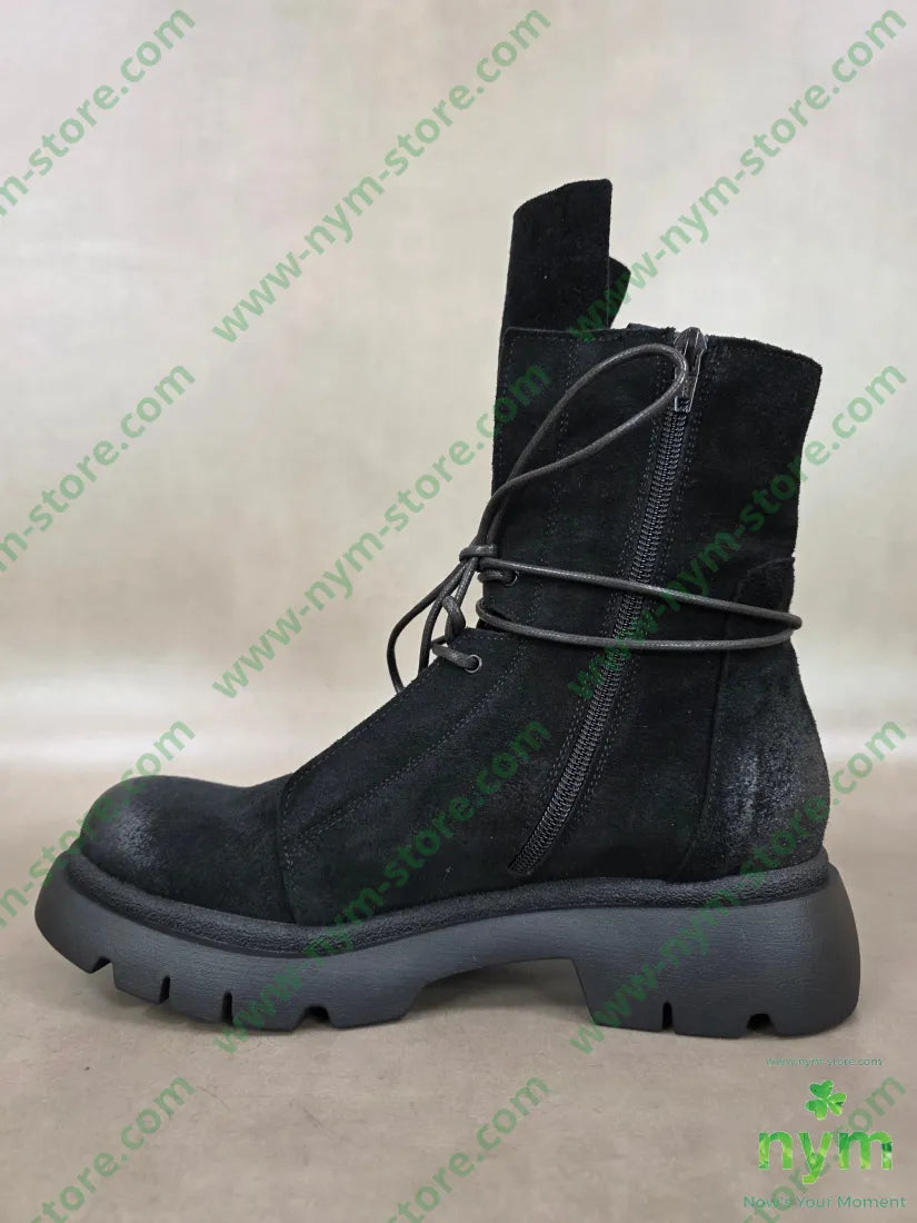 polacchino camoscio linguetta lunga vera pelle - SCARPE