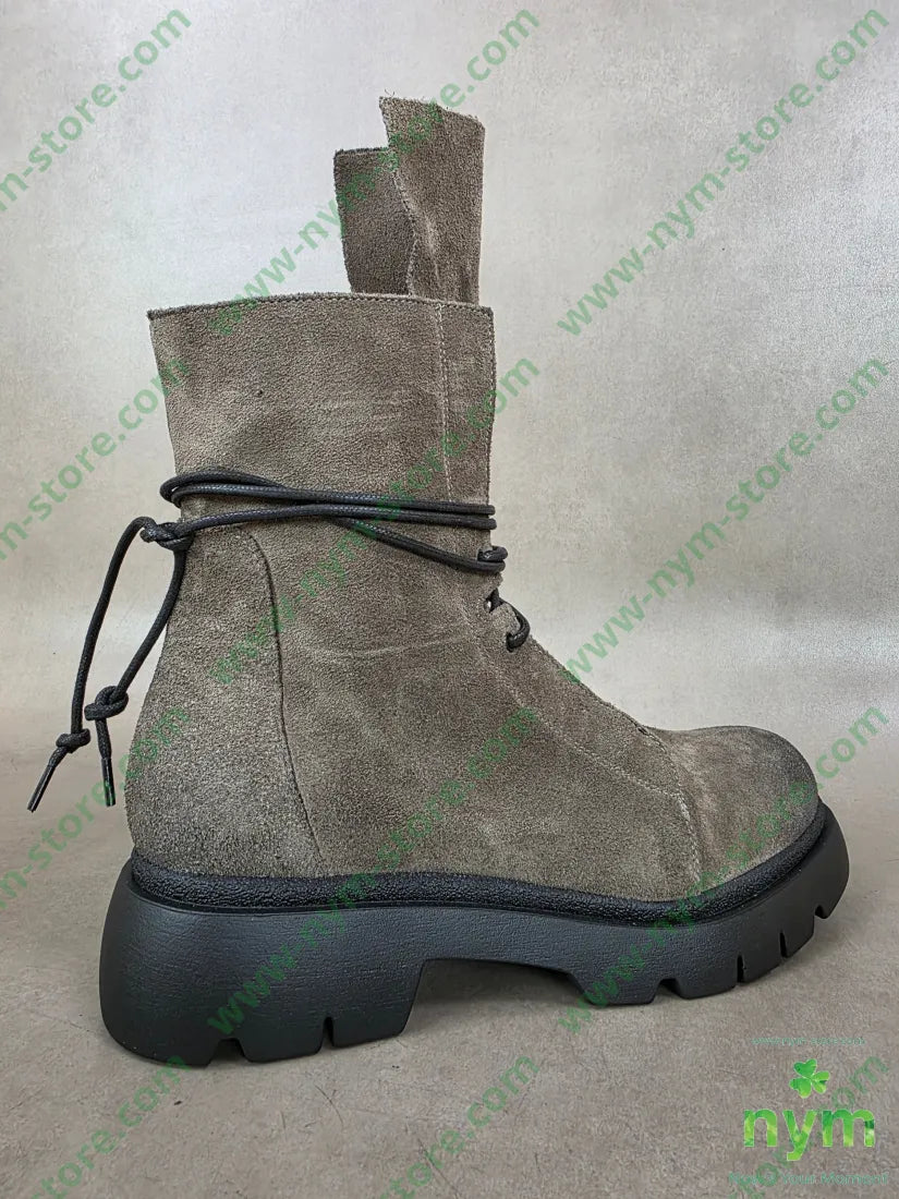 polacchino camoscio linguetta lunga vera pelle - SCARPE