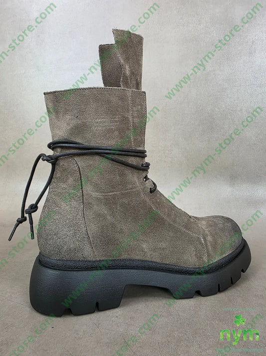 polacchino camoscio linguetta lunga vera pelle - SCARPE