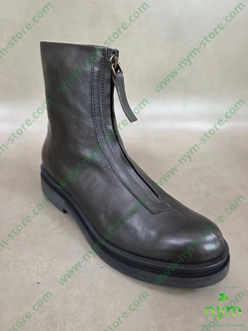 polacchino cerniera davanti vera pelle - SCARPE