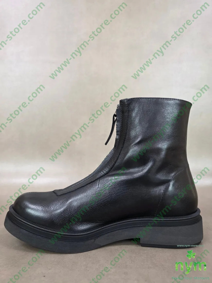 polacchino cerniera davanti vera pelle - SCARPE