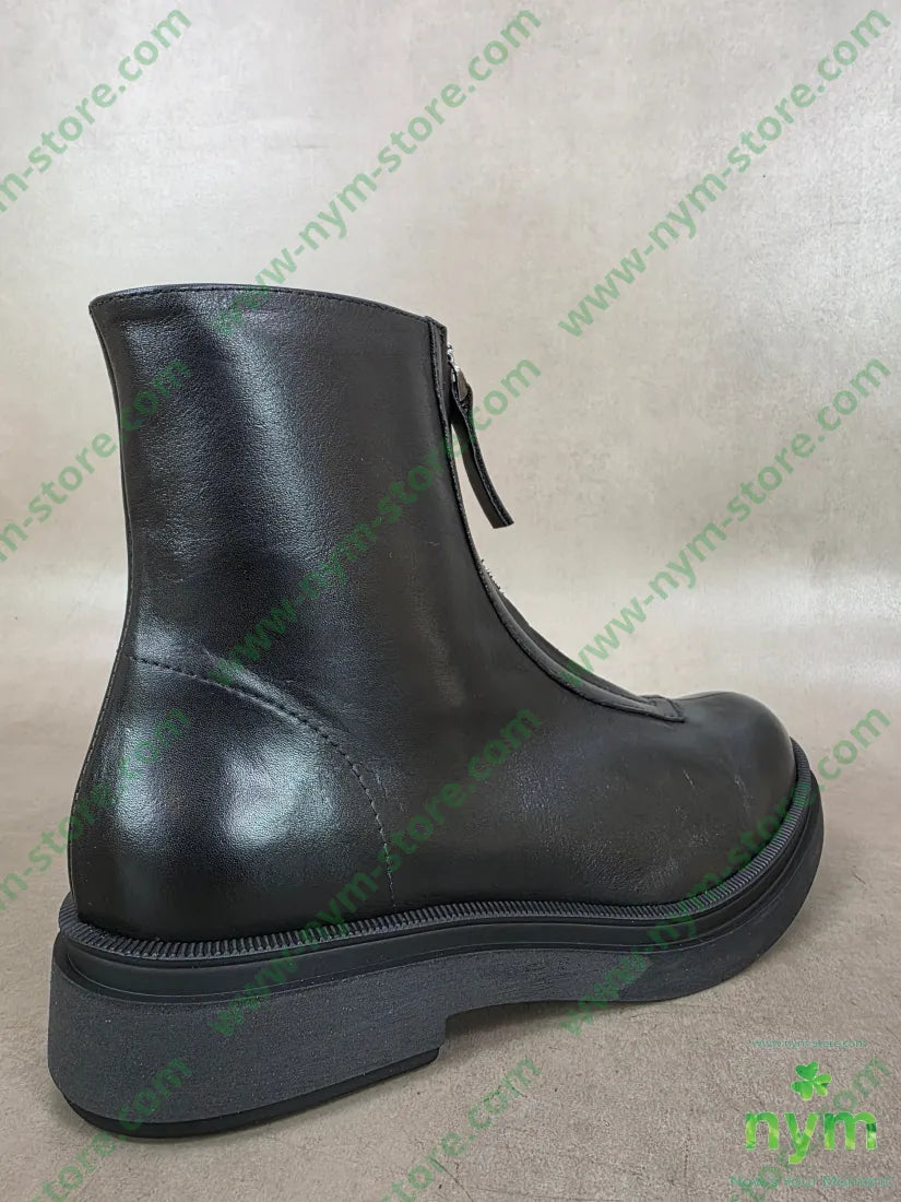 polacchino cerniera davanti vera pelle - SCARPE