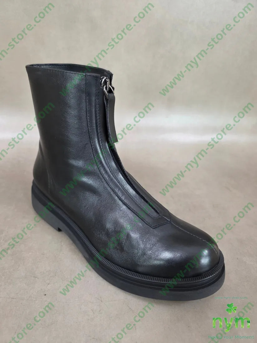 polacchino cerniera davanti vera pelle - SCARPE