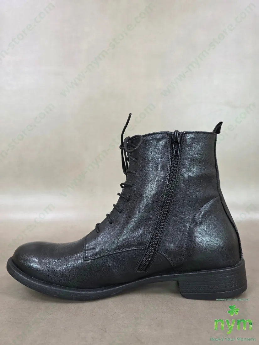 polacchino lacci pelle vera pelle - SCARPE